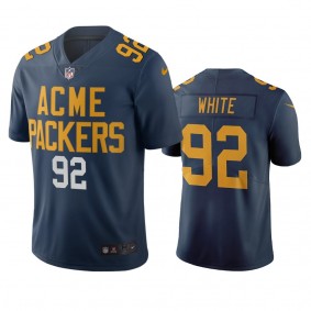 Green Bay Packers Reggie White Navy City Edition Vapor Limited Jersey