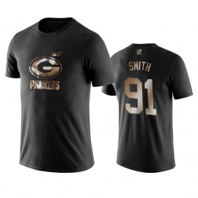 Preston Smith Green Bay Packers Black Golden 100th Season Name & Number T-Shirt