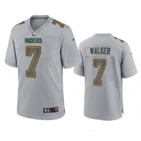 Green Bay Packers Quay Walker Gray Atmosphere Fashion Game Jersey