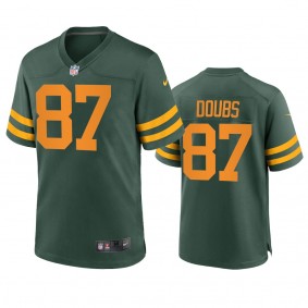 Green Bay Packers Romeo Doubs Green Alternate Game Jersey