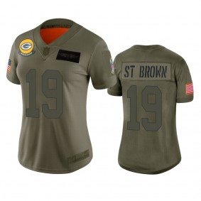 Women's Green Bay Packers Equanimeous St. Brown Camo 2019 Salute to Service Limited Jersey