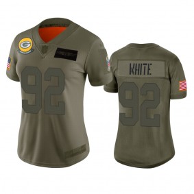 Women's Green Bay Packers Reggie White Camo 2019 Salute to Service Limited Jersey