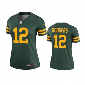 Green Bay Packers Aaron Rodgers Green Alternate Legend Jersey - Women's