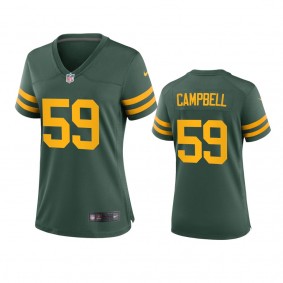 Women's Green Bay Packers De'Vondre Campbell Green Alternate Game Jersey