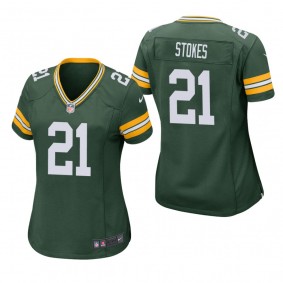 Women's Green Bay Packers Eric Stokes Green Game Jersey