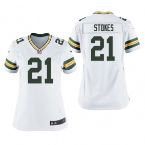 Women's Green Bay Packers Eric Stokes White Game Jersey