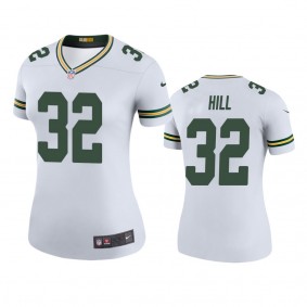 Green Bay Packers Kylin Hill White Color Rush Legend Jersey - Women's