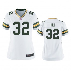 Women's Green Bay Packers Kylin Hill White Game Jersey