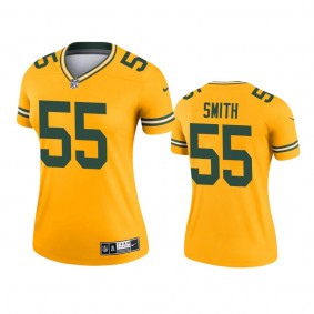 Women's Green Bay Packers Za'Darius Smith Gold Inverted Legend Jersey