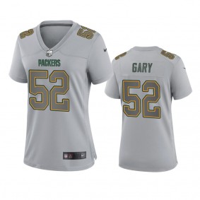 Women's Green Bay Packers Rashan Gary Gray Atmosphere Fashion Game Jersey