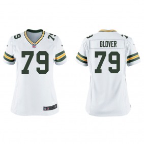 Women's Travis Glover Green Bay Packers White Game Jersey