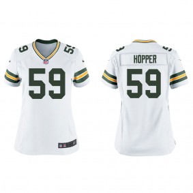 Women's Ty'Ron Hopper Green Bay Packers White Game Jersey