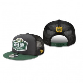Youth Green Bay Packers Graphite Green 2021 NFL Draft 9FIFTY Snapback Adjustable Hat