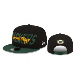 Youth Green Bay Packers Black Green 2022 NFL Draft 9FIFTY Snapback Hat