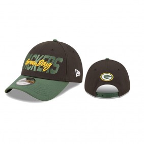 Youth Green Bay Packers Black Green 2022 NFL Draft 9FORTY Snapback Adjustable Hat
