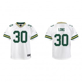 Youth Green Bay Packers David Long White Game Jersey