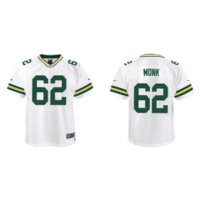 Youth Jacob Monk Green Bay Packers White Game Jersey