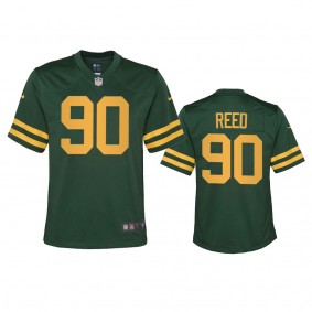 Youth Green Bay Packers Jarran Reed Green Alternate Game Jersey