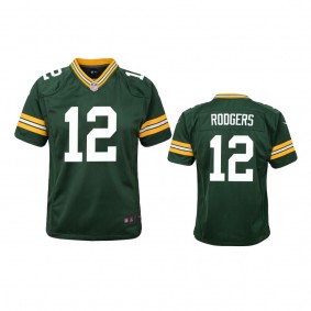 Youth Packers Aaron Rodgers Green Game Jersey