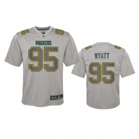 Youth Packers Devonte Wyatt Gray Atmosphere Fashion Game Jersey