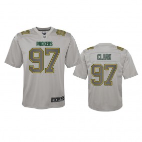 Youth Packers Kenny Clark Gray Atmosphere Fashion Game Jersey