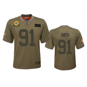 Youth Green Bay Packers Preston Smith Camo 2019 Salute to Service Game Jersey