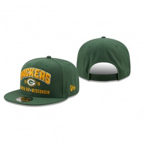 Youth Green Bay Packers Green Stacked 9FIFTY Snapback Hat