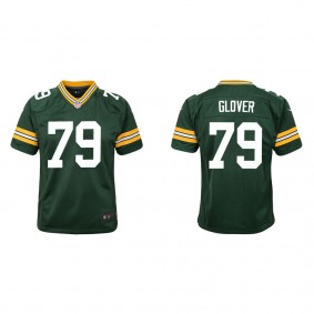 Youth Travis Glover Green Bay Packers Green Game Jersey