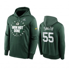 Green Bay Packers Za'Darius Smith Green 2020 NFC North Division Champions Trophy Collection Pullover Hoodie